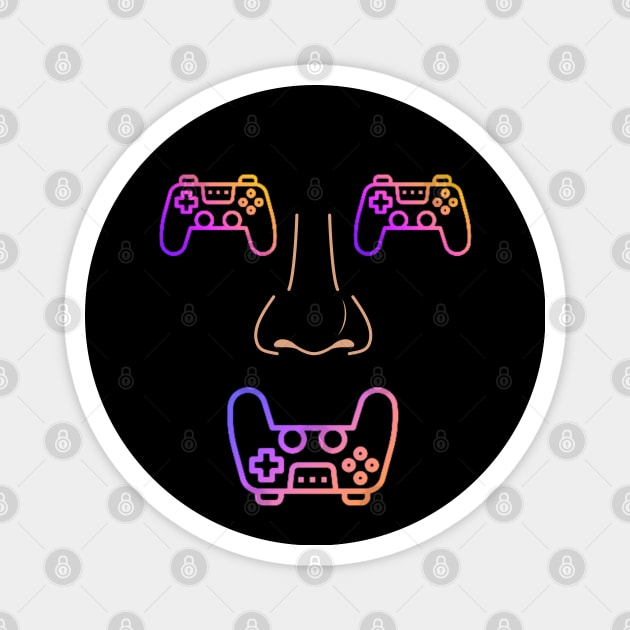 Gamer Face Magnet by Mind Your Tee
